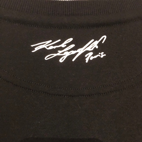 Karl Lagerfeld black crew neck- Size M - Picture 5 of 8